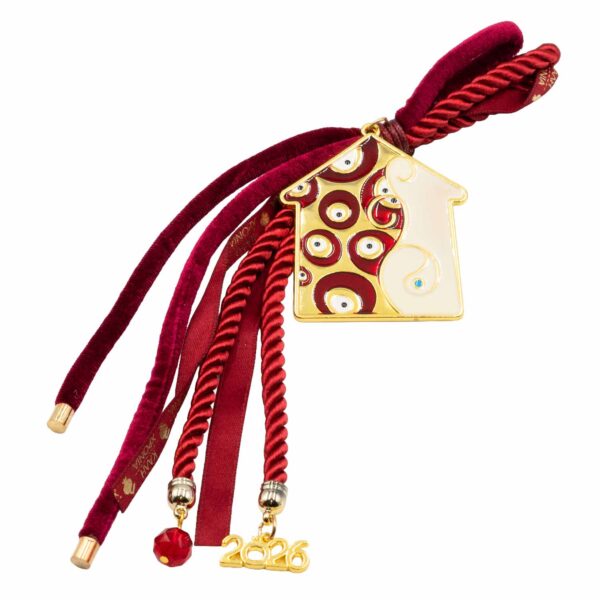 Γούρι Χειροποίητo Μεταλλικό με Σχέδιο - G202701