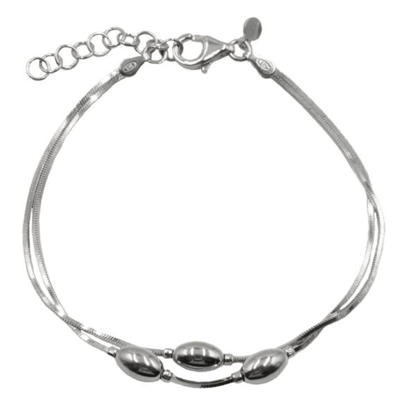 Βραχιόλι Χεριού Ασημένιο Επιπλατινωμένο - SBIT91