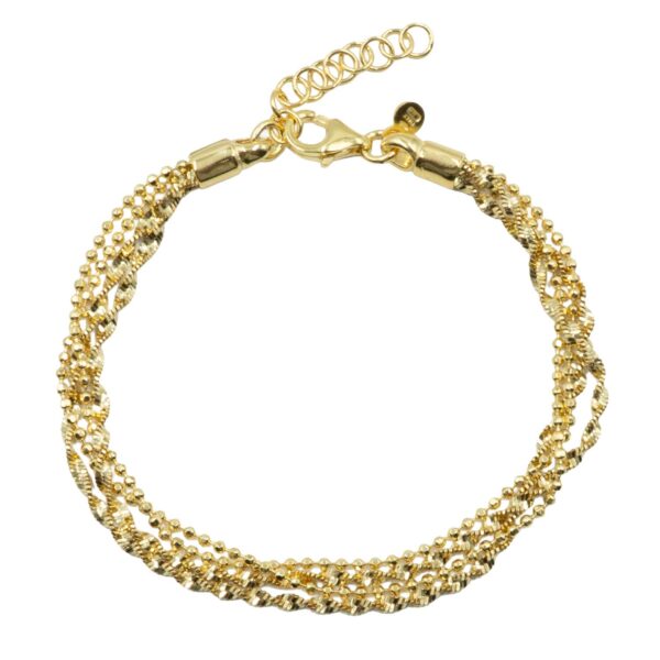 Βραχιόλι Χεριού Ασημένιο Επιχρυσωμένο - SBIT125