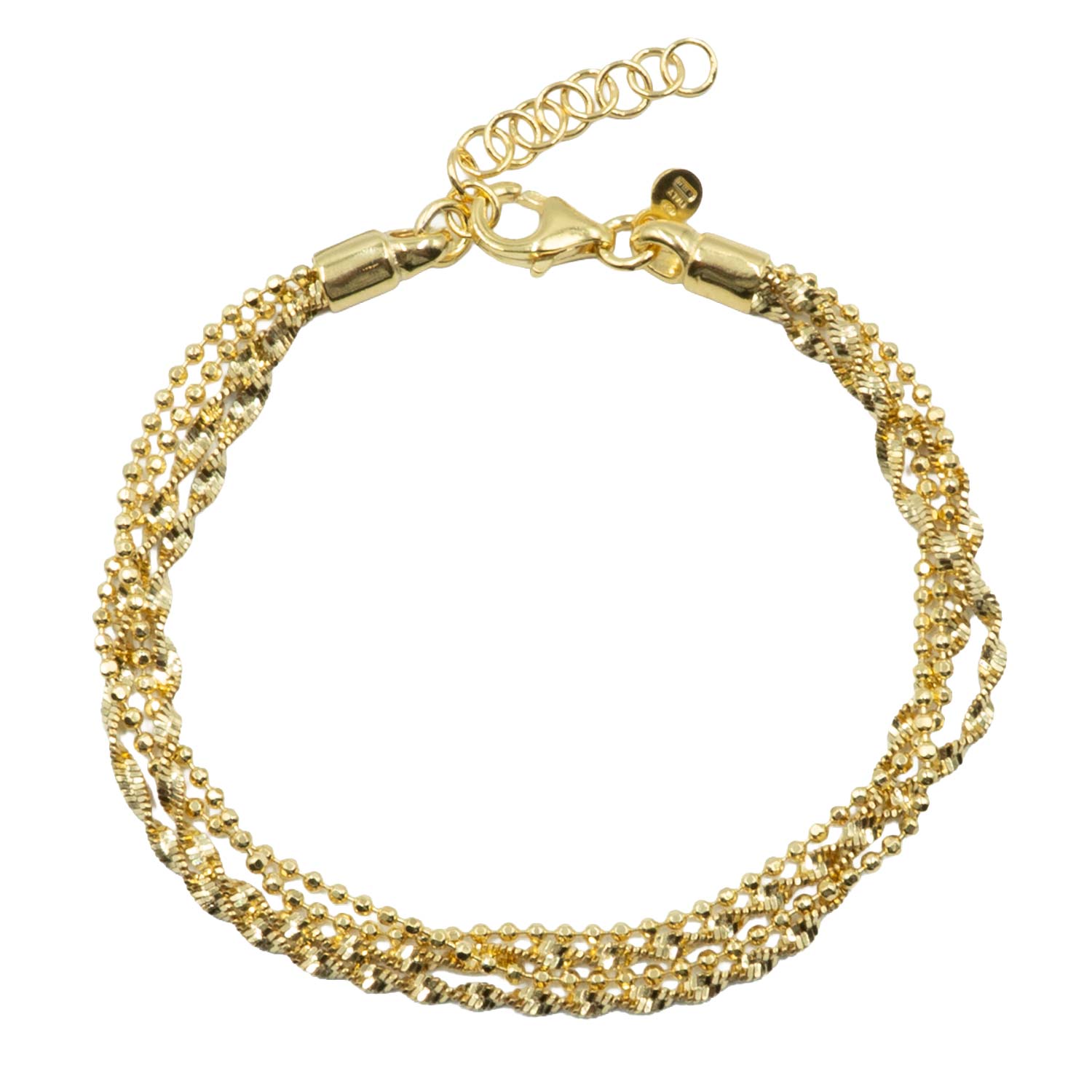 Βραχιόλι Χεριού Ασημένιο Επιχρυσωμένο - SBIT125