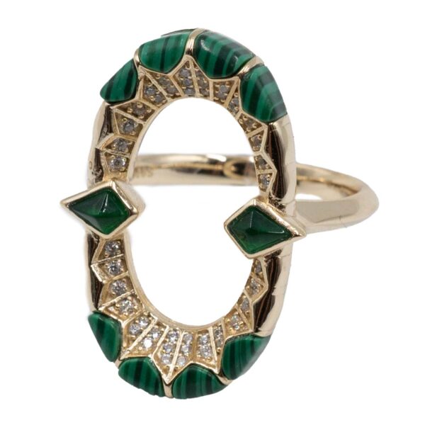 Δαχτυλίδι Ασημένιο Επιχρυσωμένο με Ημιπολύτιμες Πέτρες- TR65