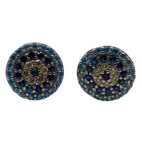 Σκουλαρίκια Αυτιού Ασημένια Επιπλατινωμένα με Ζιργκόν - ΕΙΤ11