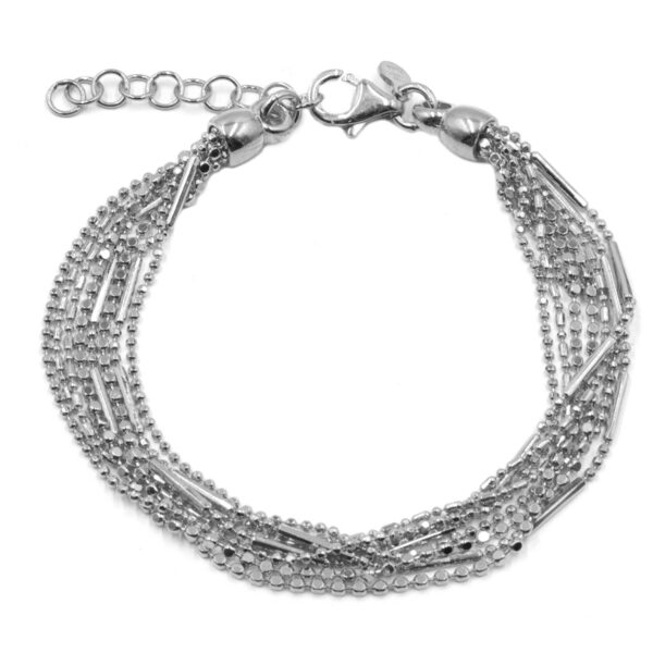 Βραχιόλι Χεριού Ασημένιο Επιπλατινωμένο - SBIT170