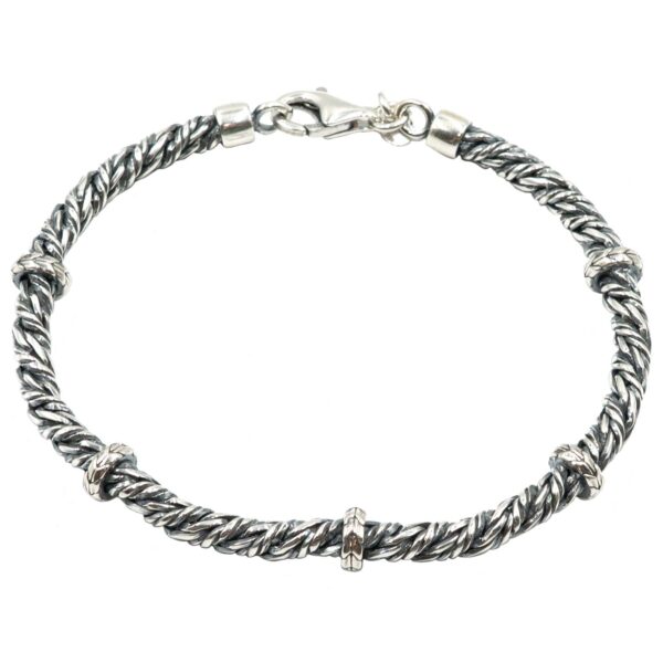 Βραχιόλι Χεριού Ασημένιο Επιπλατινωμένο - SBIT172
