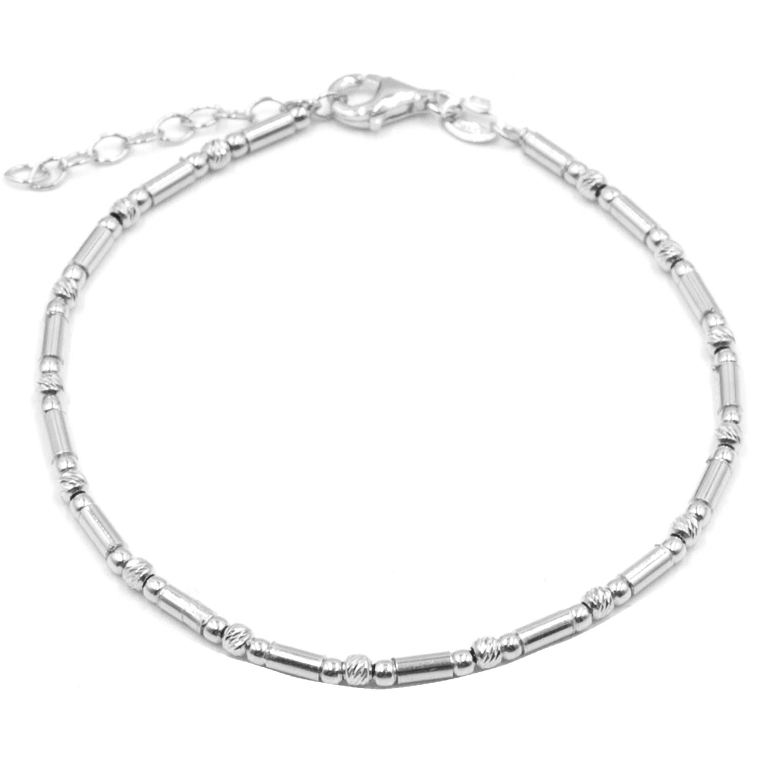 Βραχιόλι Χεριού Ασημένιο Επιπλατινωμένο - SBIT164