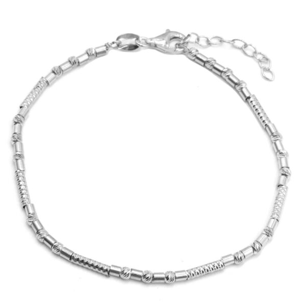 Βραχιόλι Χεριού Ασημένιο Επιπλατινωμένο - SBIT162