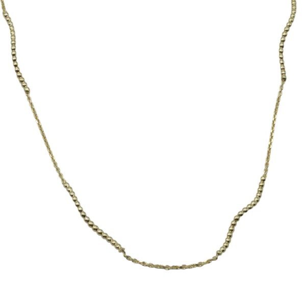 Κολιέ Ασημένιο με Σχέδιο Επιχρυσωμένο- AS63