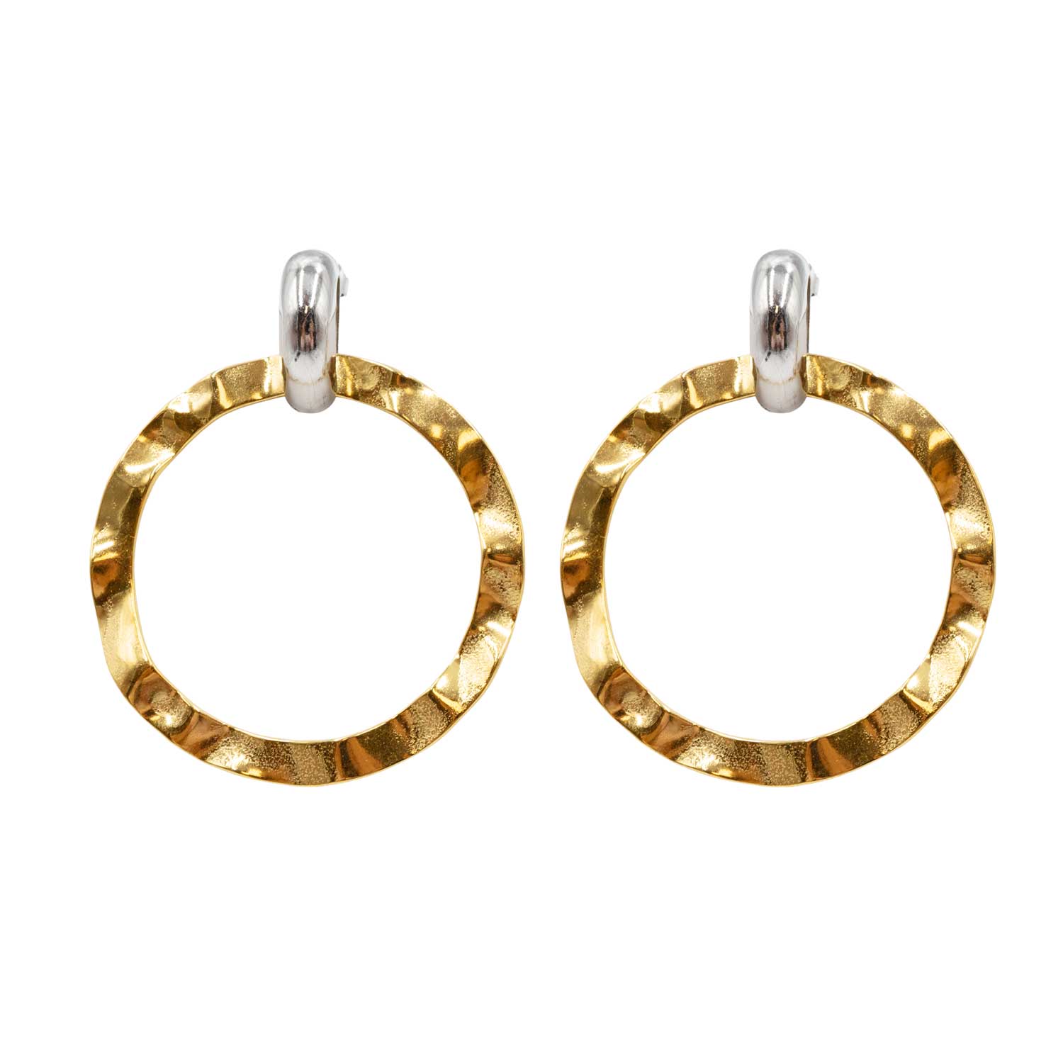 Σκουλαρίκια Αυτιού από Χειρουργικό Ατσάλι Επιχρυσωμένο - ATSEAR109