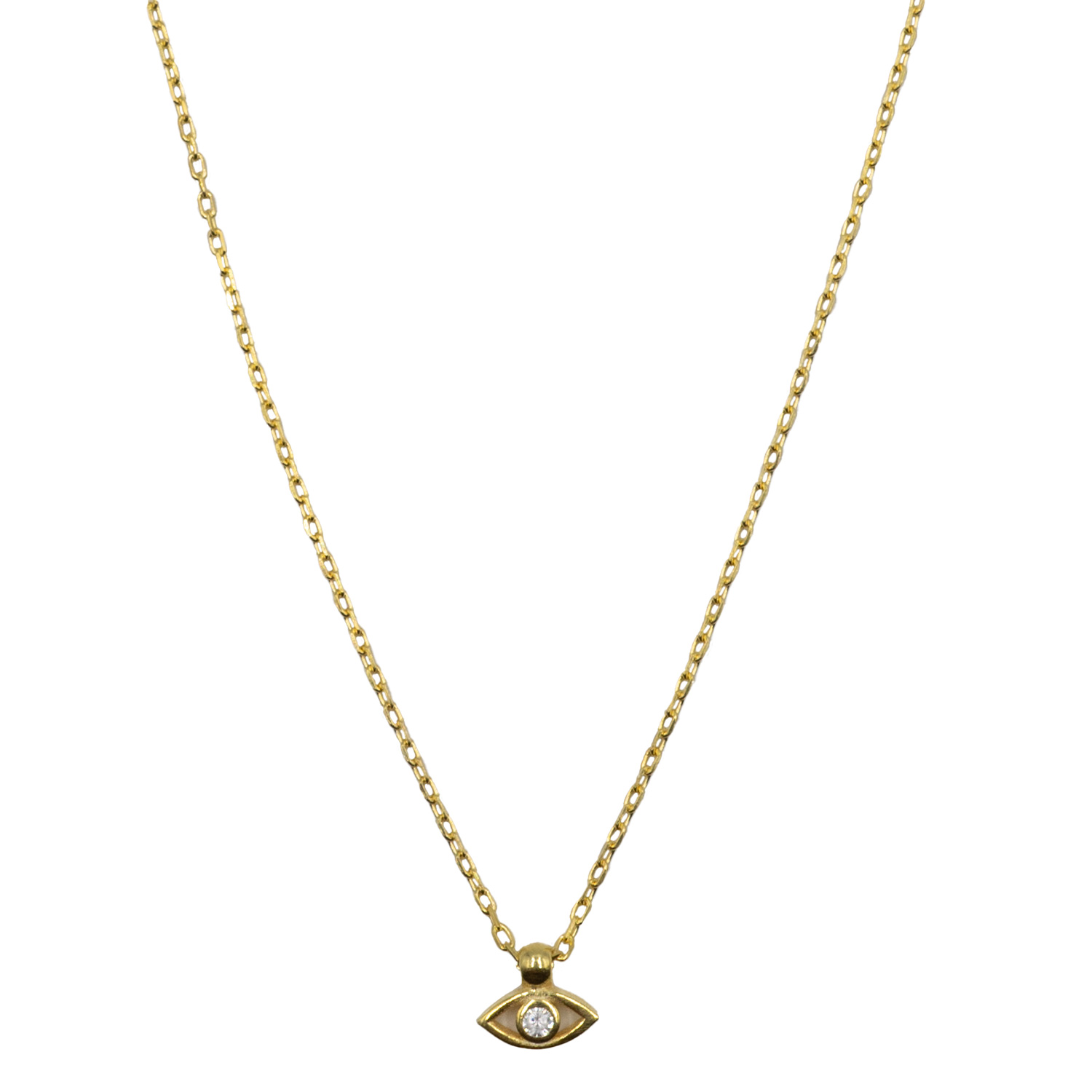 Κολιέ Ασημένιο Επιχρυσωμένο με Σχέδιο- AS104