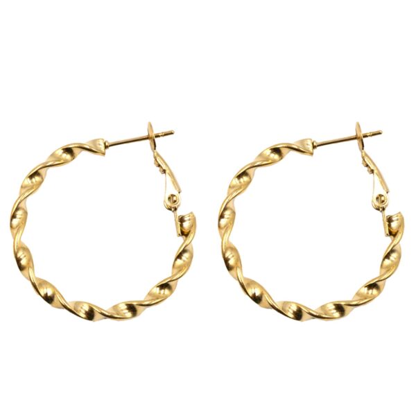 Σκουλαρίκια Αυτιού από Χειρουργικό Ατσάλι Επιχρυσωμένο - ATSEAR177