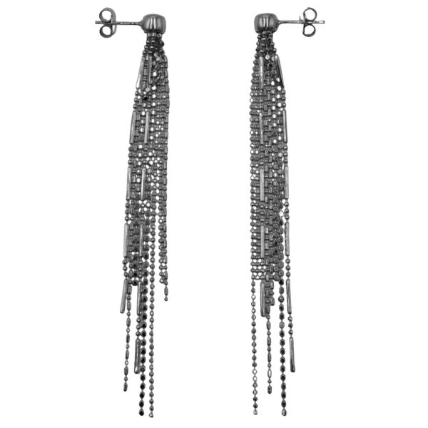 Σκουλαρίκια Αυτιού Ασημένια Επιπλατινωμένα - EIT131