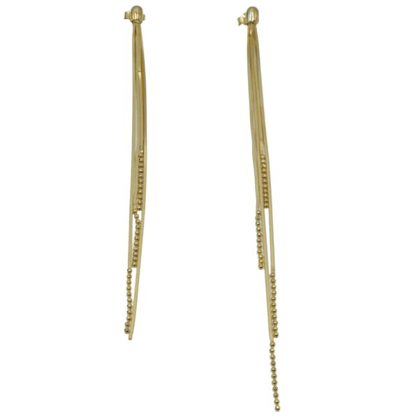 Σκουλαρίκια Αυτιού Ασημένια Επιχρυσωμένα - EIT134