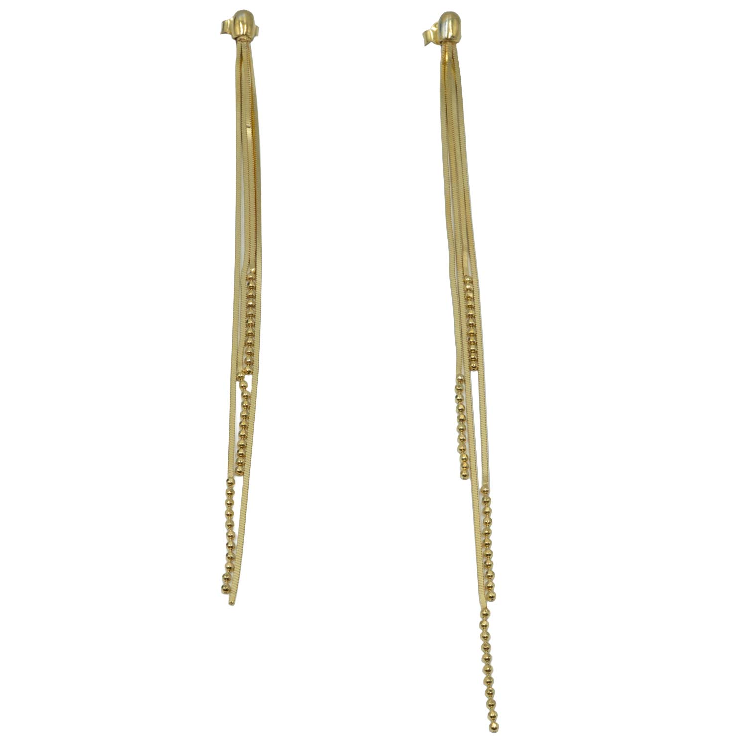 Σκουλαρίκια Αυτιού Ασημένια Επιχρυσωμένα - EIT134