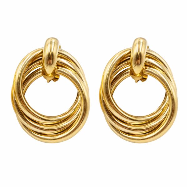 Σκουλαρίκια Αυτιού από Χειρουργικό Ατσάλι Επιχρυσωμένο - ATSEAR100