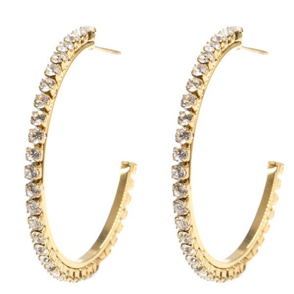 Σκουλαρίκια Αυτιού από Χειρουργικό Ατσάλι Επιχρυσωμένο - ATSEAR139