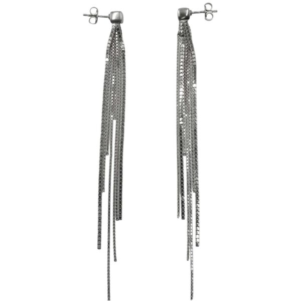 Σκουλαρίκια Αυτιού Ασημένια Επιπλατινωμένα - EIT136