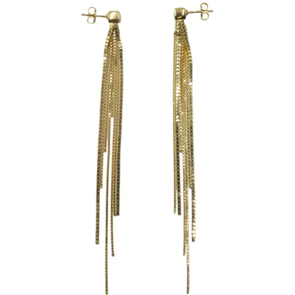 Σκουλαρίκια Αυτιού Ασημένια Επιχρυσωμένα - EIT135