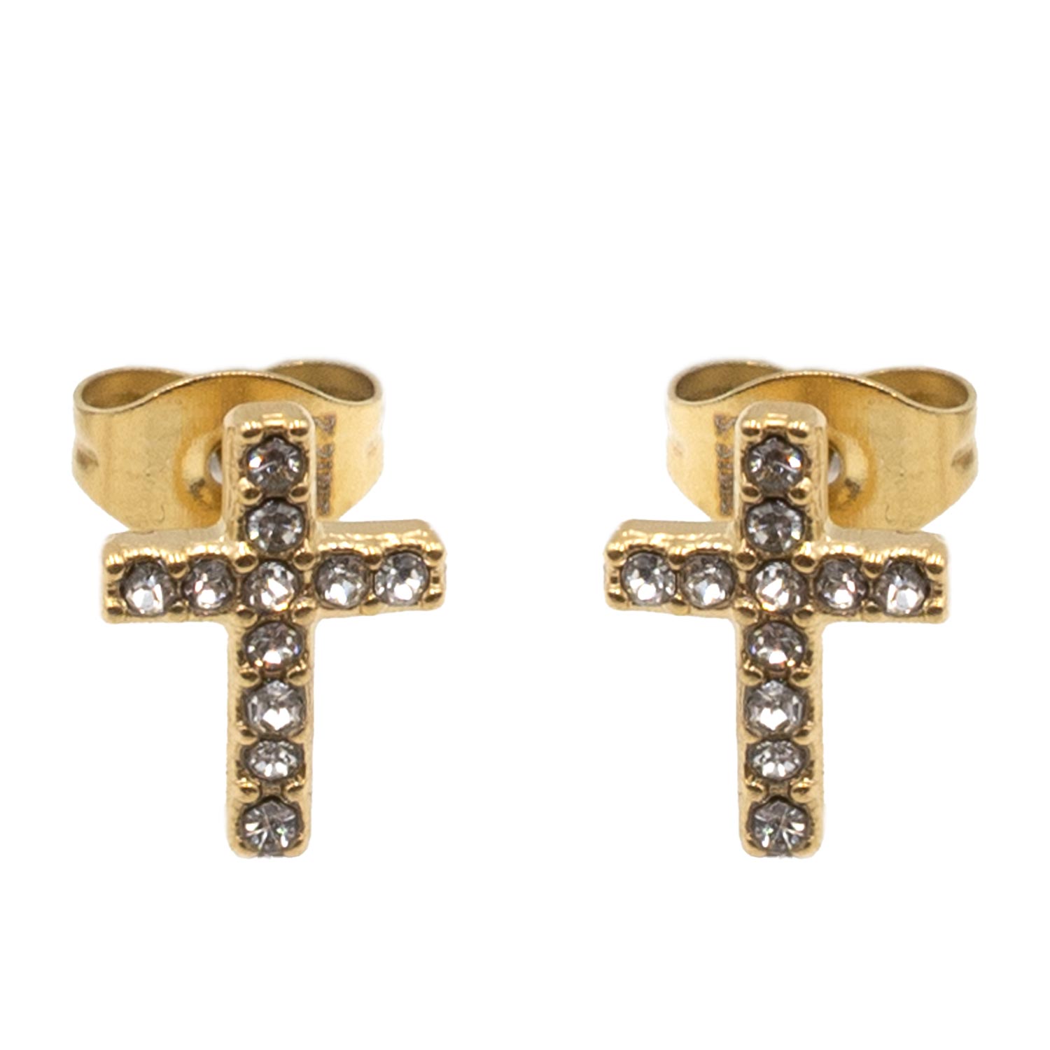 Σκουλαρίκια Αυτιού από Χειρουργικό Ατσάλι Επιχρυσωμένο - ATSEAR205