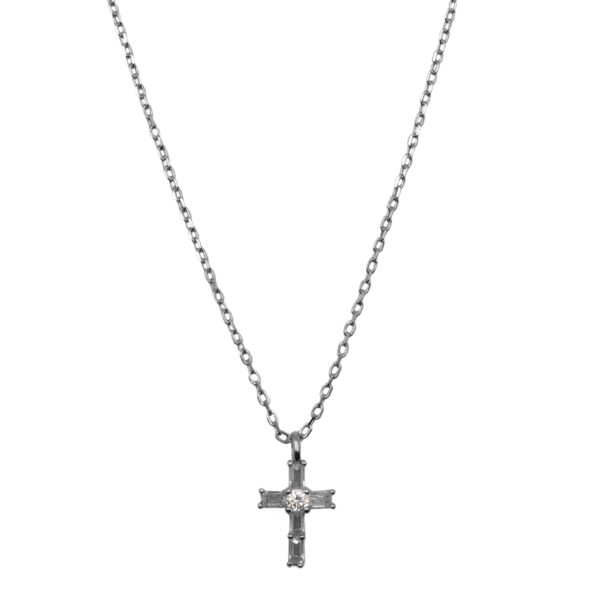 Κολιέ Ασημένιο με Σχέδιο- AS109