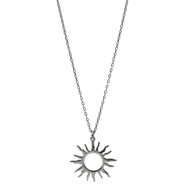 Κολιέ Ασημένιο με Σχέδιο- AS112