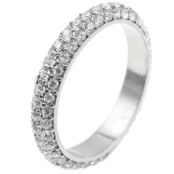 Δαχτυλίδι Ατσάλι με Ζιργκόν- DAXT221