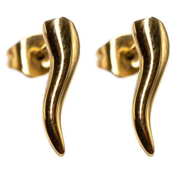 Σκουλαρίκια Αυτιού από Χειρουργικό Ατσάλι Επιχρυσωμένο - ATSEAR179