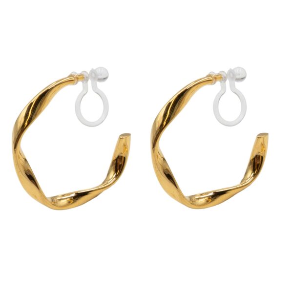 Σκουλαρίκια Αυτιού Fake από Επιχρυσωμένο Ατσάλι - EST100