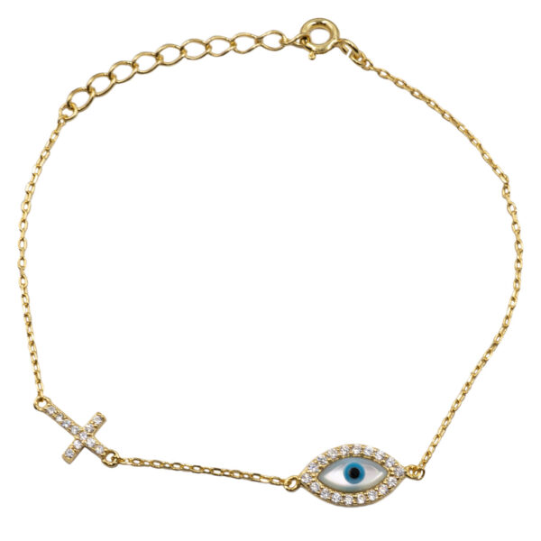 Βραχιόλι Χεριού Ασημένιο Επιχρυσωμένο - SBIT198