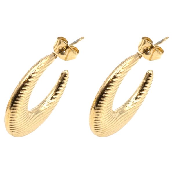 Σκουλαρίκια Αυτιού από Χειρουργικό Ατσάλι Επιχρυσωμένο - ATSEAR185