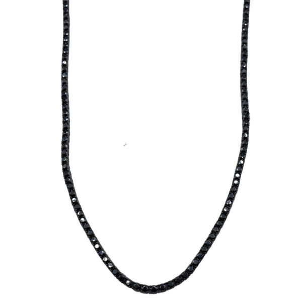 Κολιέ Ασημένιο με Ανοδίωση- AS116