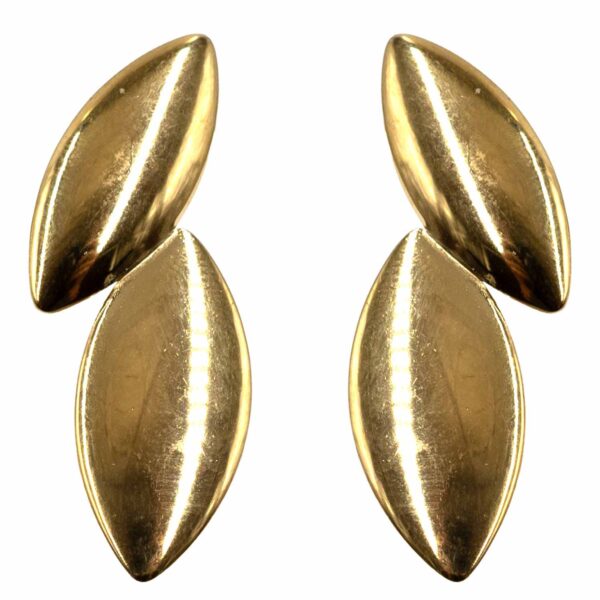 Σκουλαρίκια Αυτιού από Χειρουργικό Ατσάλι Επιχρυσωμένο - ATSEAR215