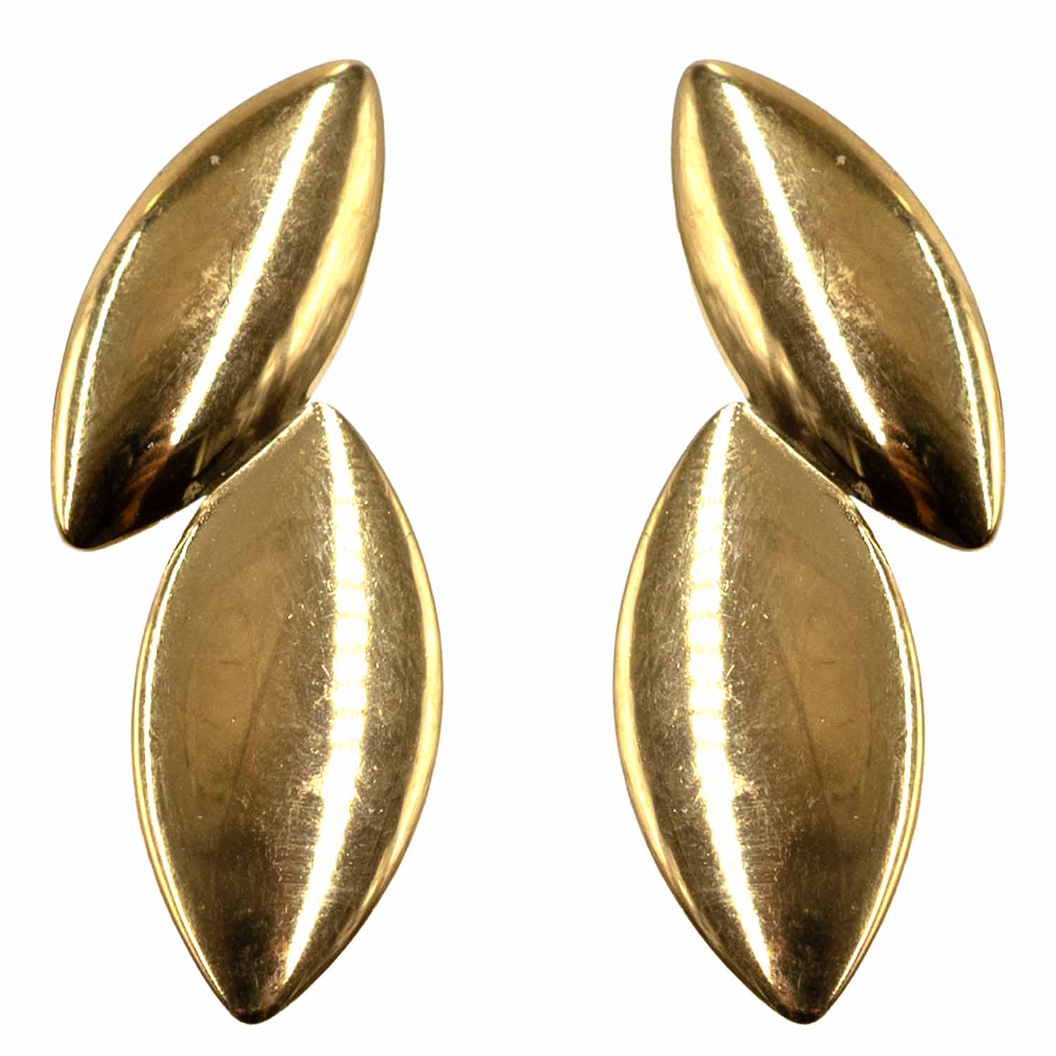 Σκουλαρίκια Αυτιού από Χειρουργικό Ατσάλι Επιχρυσωμένο - ATSEAR215