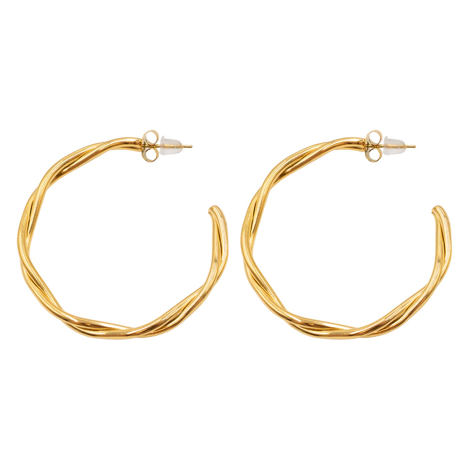 Σκουλαρίκια Αυτιού από Χειρουργικό Ατσάλι Επιχρυσωμένο - ATSEAR119