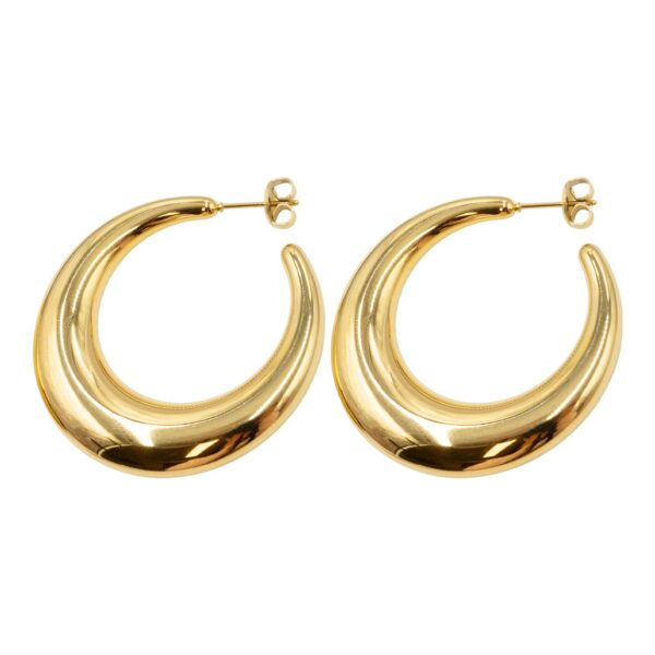 Σκουλαρίκια Αυτιού από Χειρουργικό Ατσάλι Επιχρυσωμένο - ATSEAR120