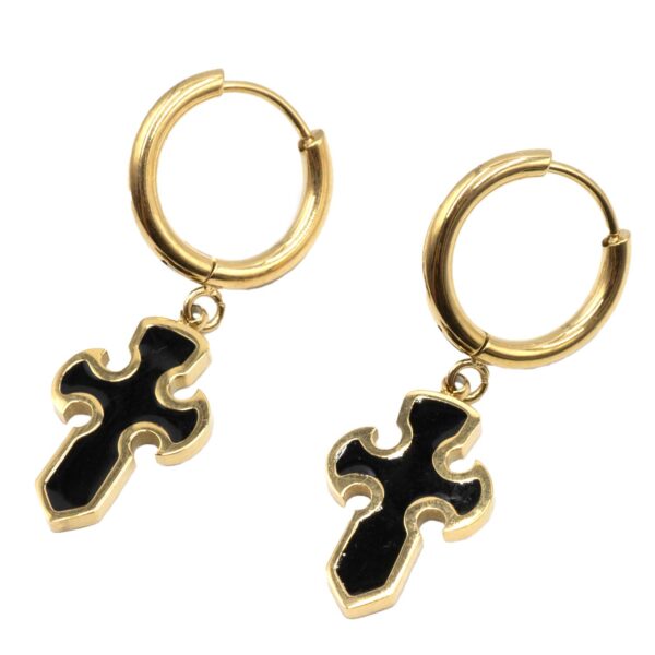 Σκουλαρίκια Αυτιού από Χειρουργικό Ατσάλι Επιχρυσωμένο - ATSEAR203