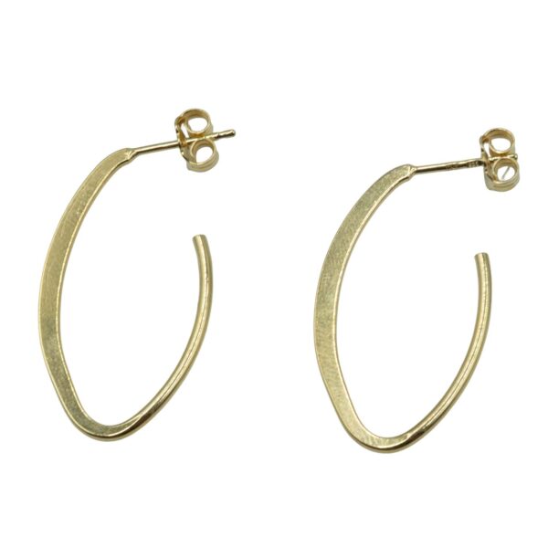 Σκουλαρίκια Αυτιού Ασημένια Επιχρυσωμένα Κρίκοι - EIT102