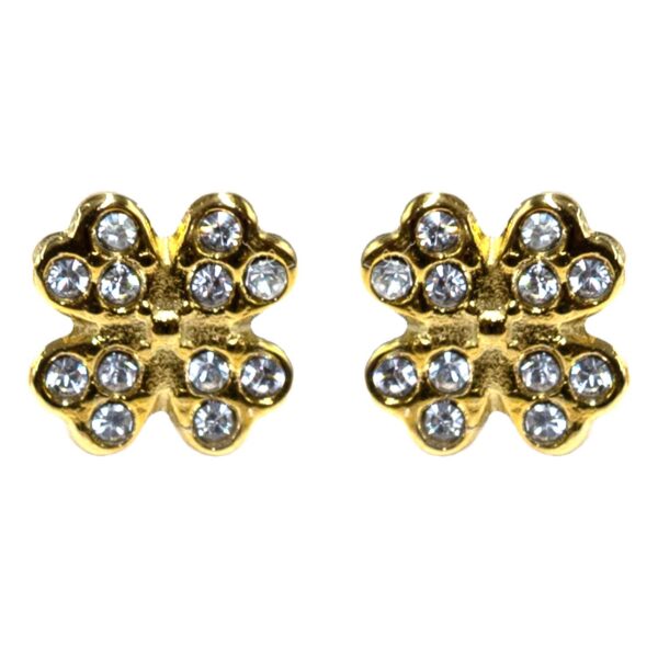 Σκουλαρίκια Αυτιού από Χειρουργικό Ατσάλι Επιχρυσωμένο - ATSEAR167