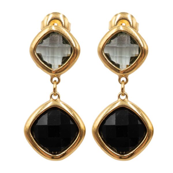 Σκουλαρίκια Αυτιού από Χειρουργικό Ατσάλι Επιχρυσωμένο - ATSEAR145