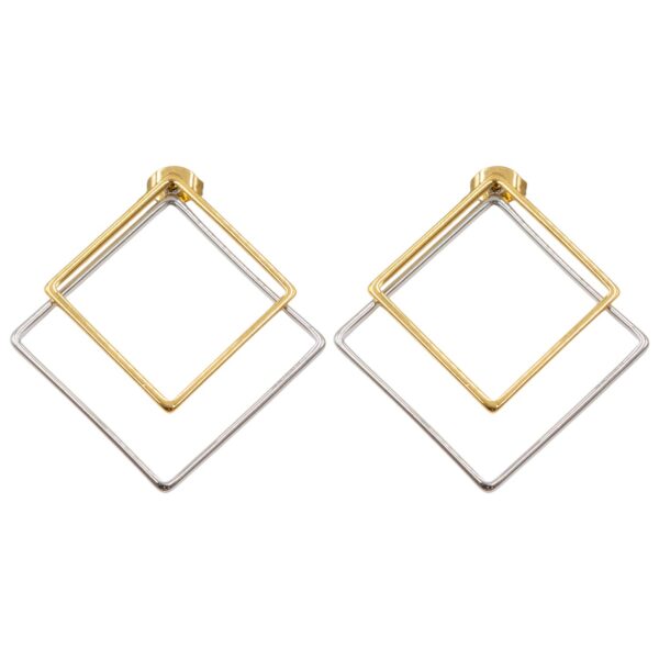 Σκουλαρίκια Αυτιού από Χειρουργικό Ατσάλι Επιχρυσωμένο - ATSEAR153