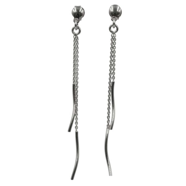 Σκουλαρίκια Αυτιού Ασημένια Επιπλατινωμένα - EIT116