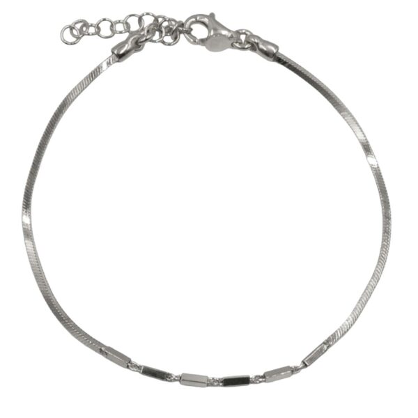 Βραχιόλι Χεριού Ασημένιο Επιπλατινωμένο - SBIT185