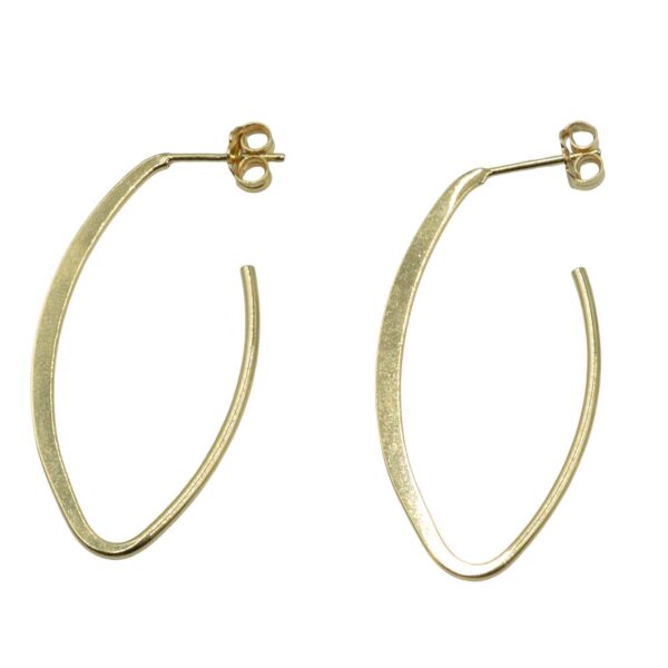 Σκουλαρίκια Αυτιού Ασημένια Επιχρυσωμένα Κρίκοι - EIT105