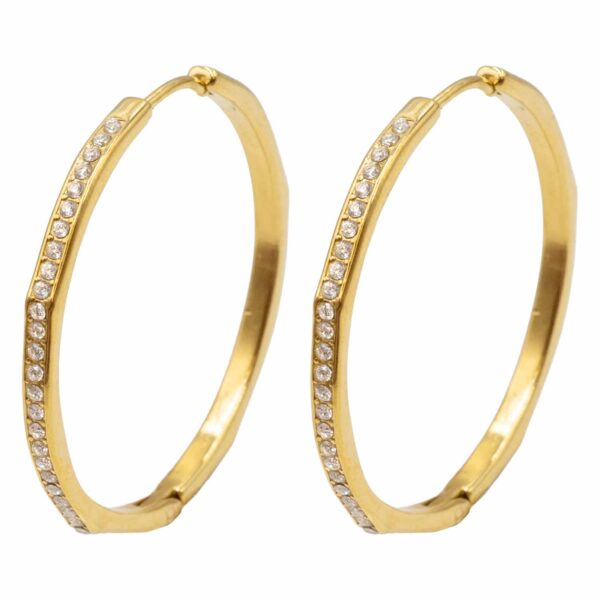 Σκουλαρίκια Αυτιού από Χειρουργικό Ατσάλι Επιχρυσωμένο - ATSEAR146