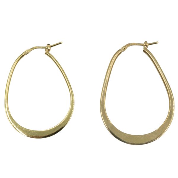 Σκουλαρίκια Αυτιού Ασημένια Επιχρυσωμένα Κρίκοι - EIT106