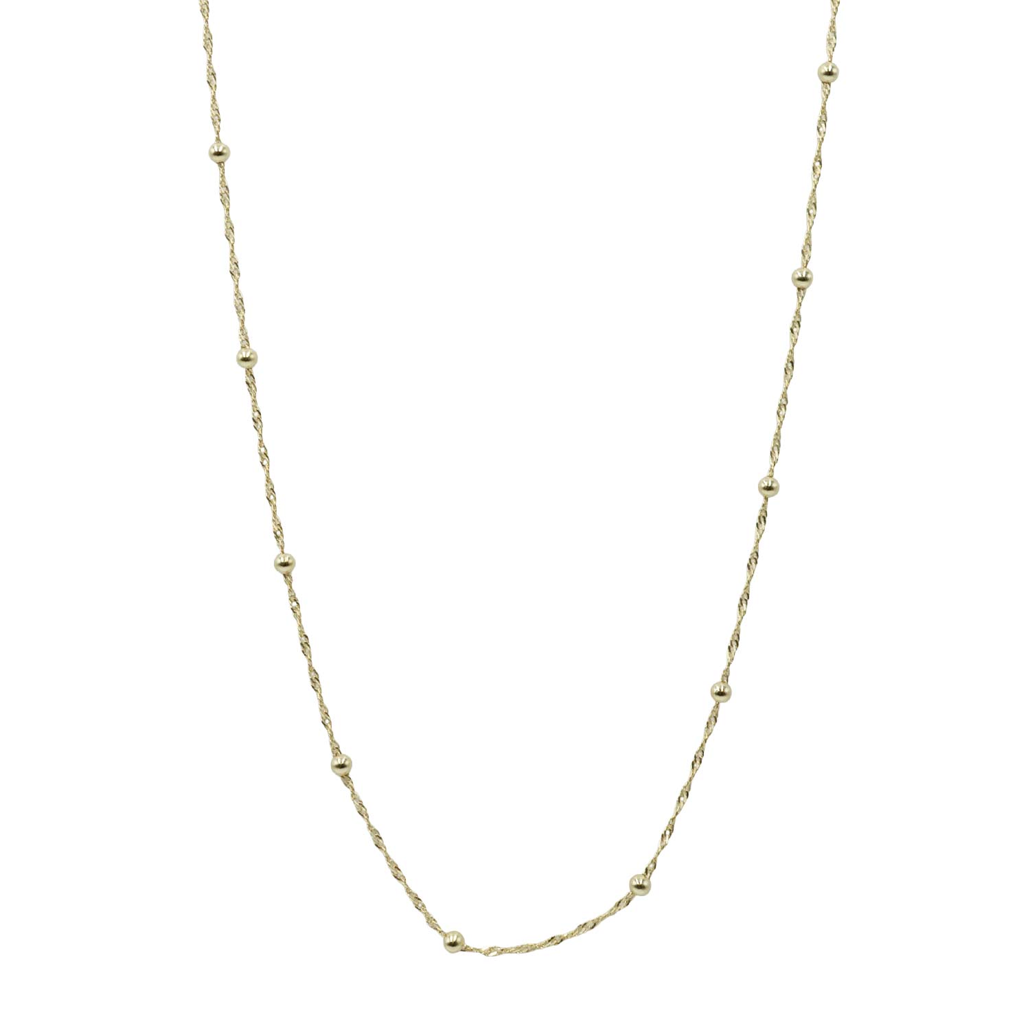 Κολιέ Ασημένιο Επιχρυσωμένο με Σχέδιο- AS143