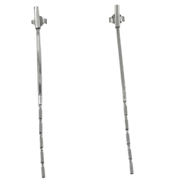 Σκουλαρίκια Αυτιού Ασημένια Επιπλατινωμένα - EIT120