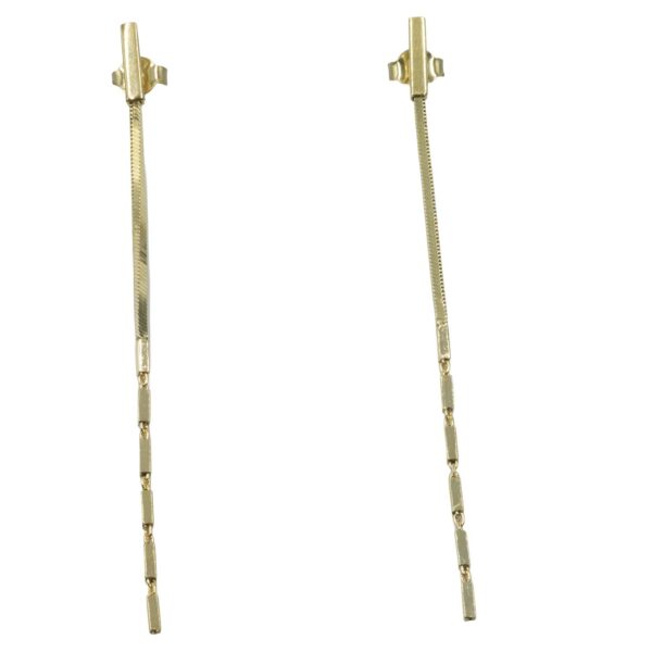 Σκουλαρίκια Αυτιού Ασημένια Επιχρυσωμένα - EIT121