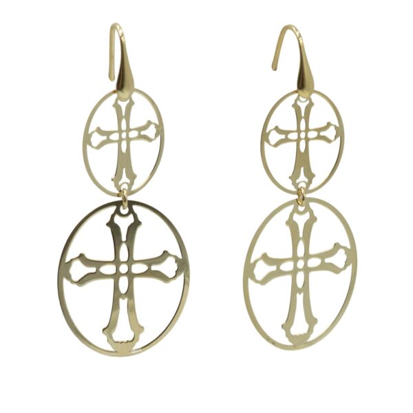 Σκουλαρίκια Αυτιού Ασημένια Επιχρυσωμένα - EIT146