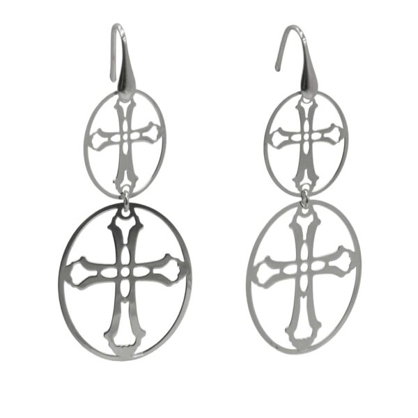 Σκουλαρίκια Αυτιού Ασημένια Επιπλατινωμένα - EIT144