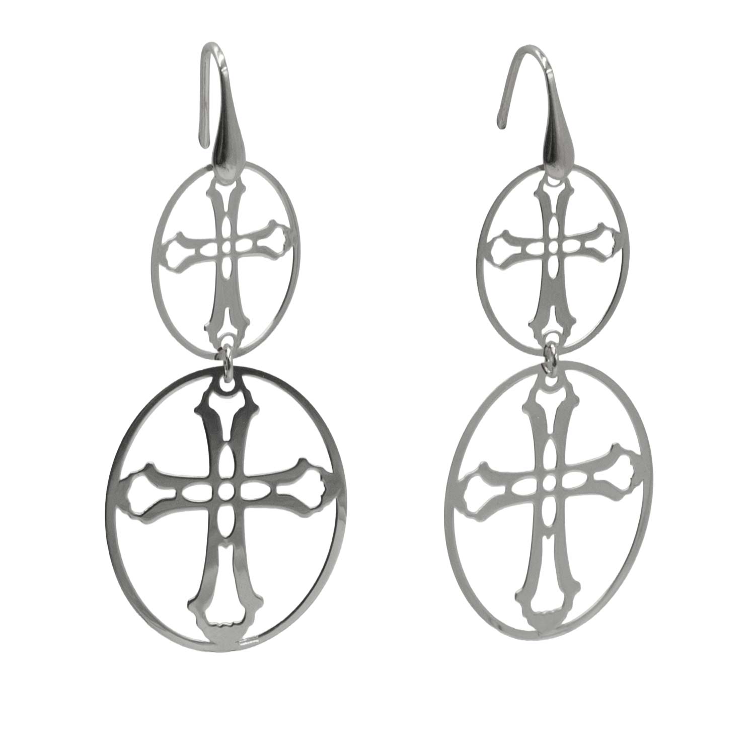 Σκουλαρίκια Αυτιού Ασημένια Επιπλατινωμένα - EIT144